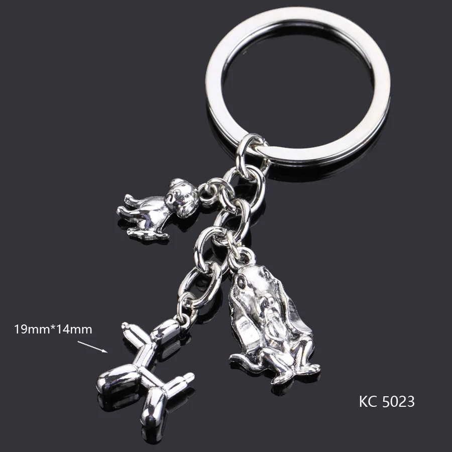 Love Heart Keychains For Woman Man Dog Cat Car Key Chain Wing Evil Eye Gun Fashion Jewelry Pendant Friend Original Wedding Gifts