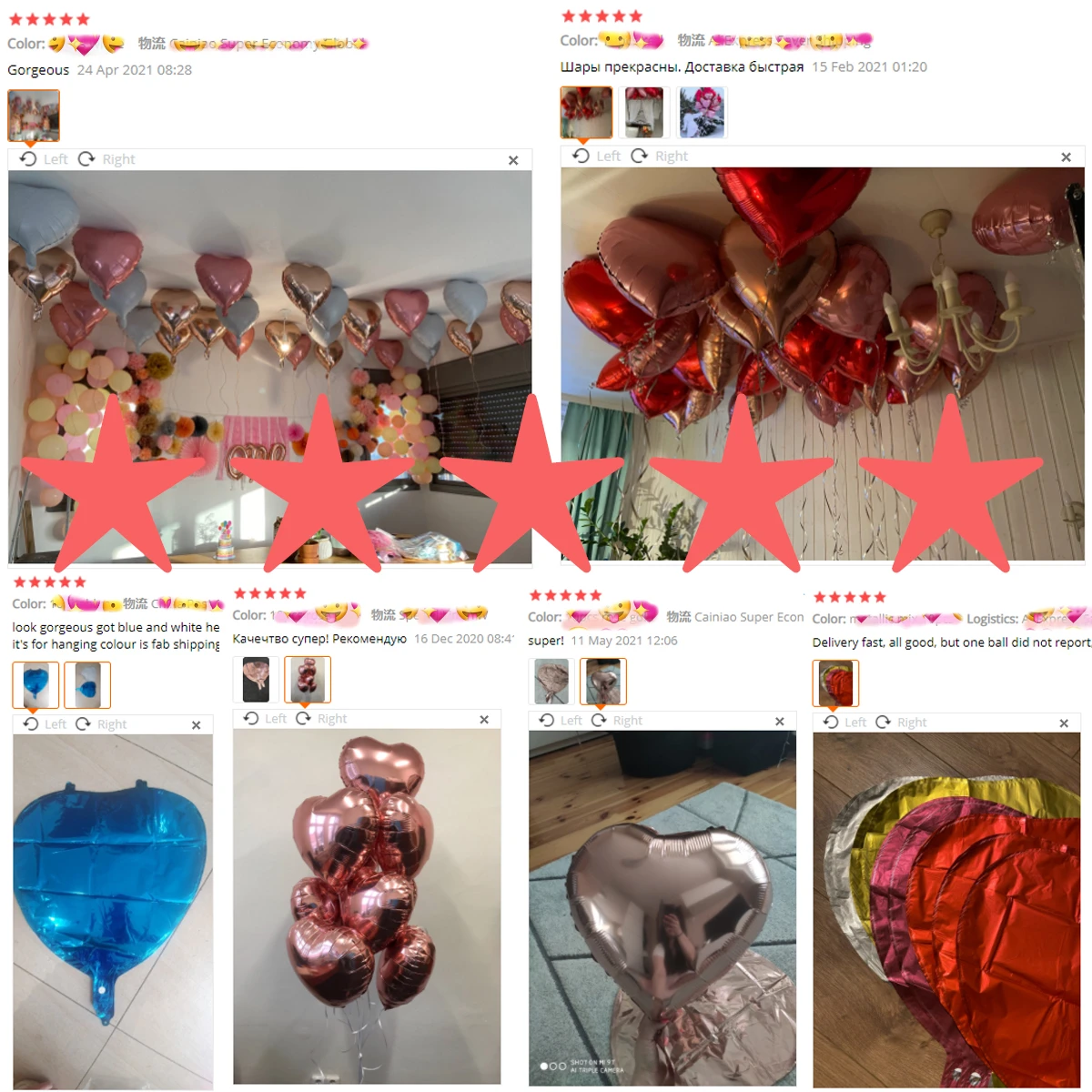14/10pcs Gold Sliver Latex Heart Valentine's Day Balloons Metallic Gender Reveal Globos Baby Shower Wedding Birthday Party Decor