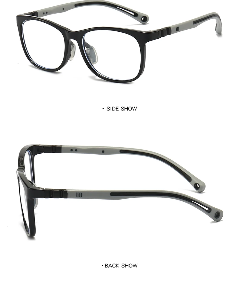 Kids Glasses Myopia Prescription Optical Eyeglasses Boys Girls Anti Blue Light TR90 Silicone Flexible Children’s Glasses Frame