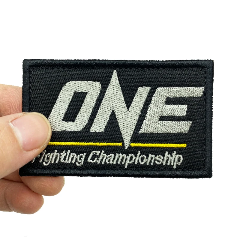ONE Fighting Championship Patches high quality Embroidered Military Tactics Badge Hook Loop Armband 3D Stick on Jacket Backpack