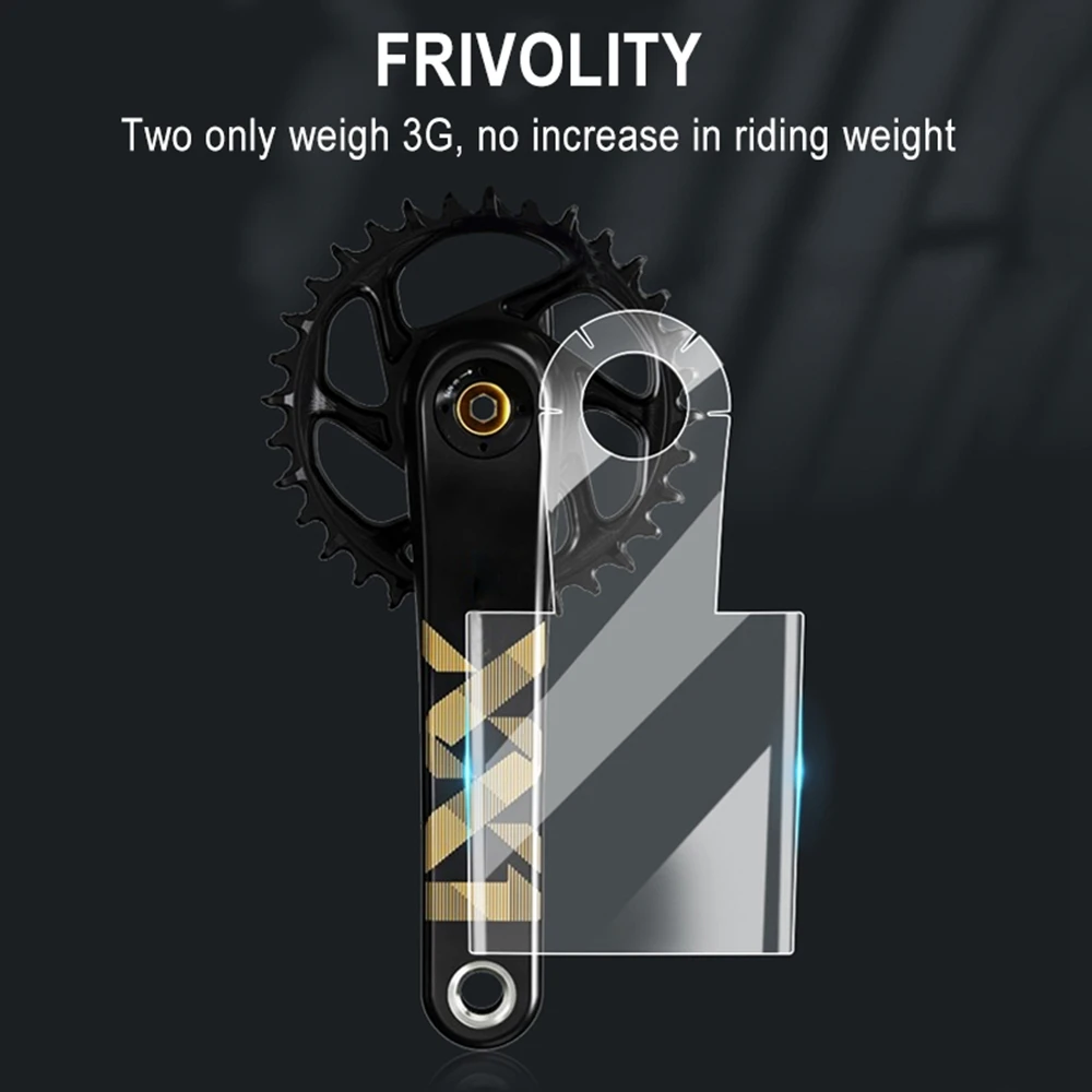 Universal MTB Bike Crank Protective Film Carbon Fiber Tooth Plate Crank Protective Film Anti-collision Bicycle Crank Stickers