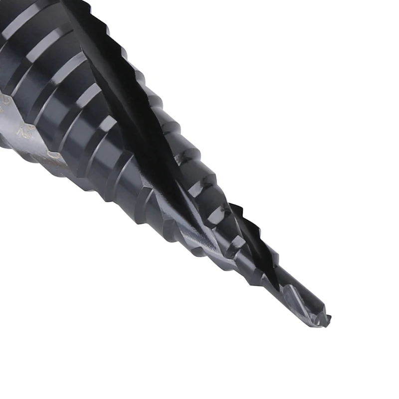 Versery Hex Shank HSS Co M35 Cobalt TiAIN Spiral Groove 3 Flutes Step Drill Bits For Stainless Steel Iron Hole Opener Saw