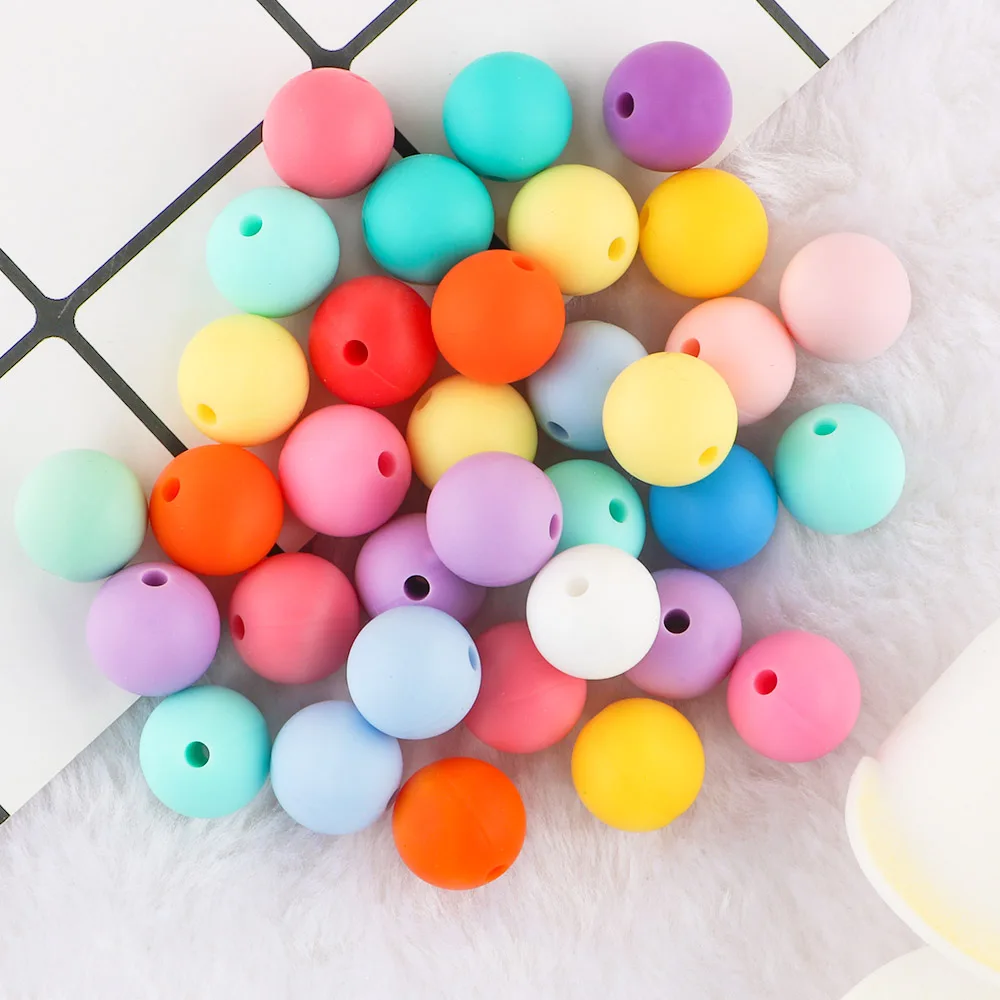 Kovict 9mm Round Silicone Beads 100/200/500/1000Pcs For Jewelry Making DIY Necklace Bracelet Earrings Etc Handmade Accessories