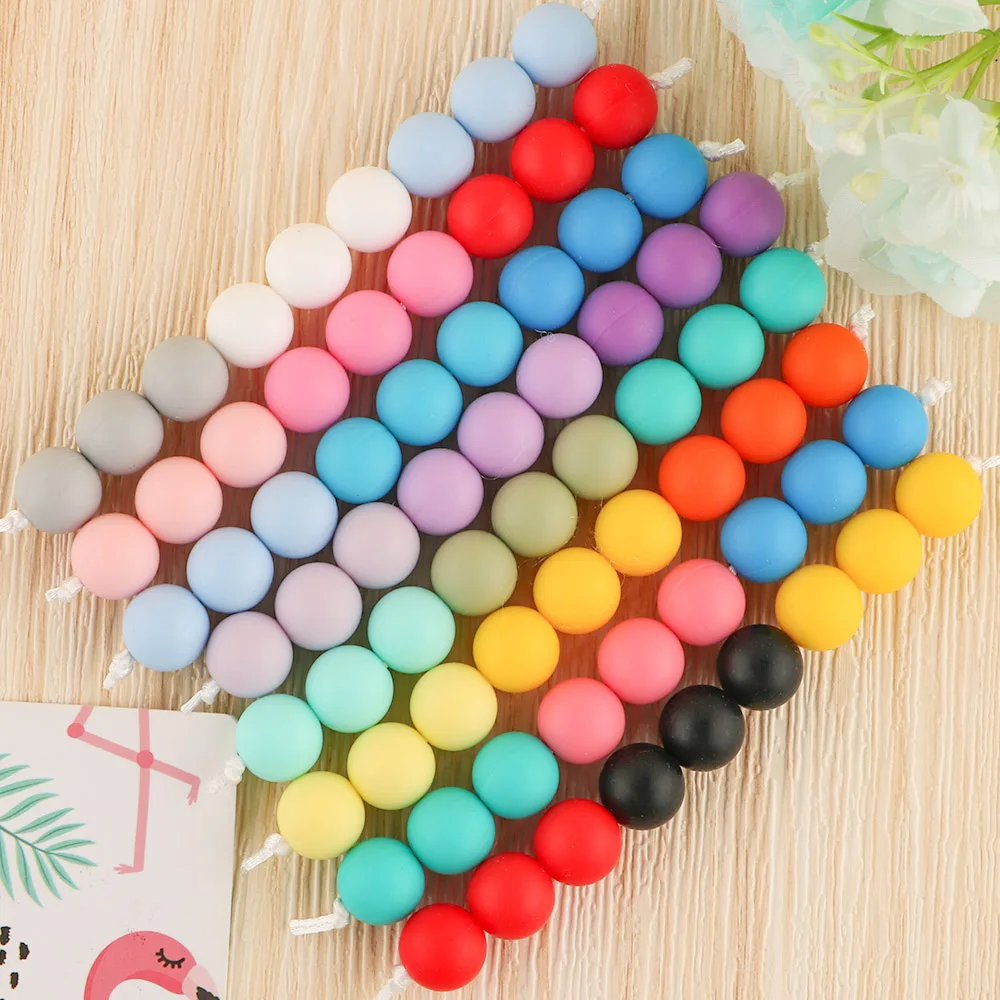 Kovict 9mm Round Silicone Beads 100/200/500/1000Pcs For Jewelry Making DIY Necklace Bracelet Earrings Etc Handmade Accessories