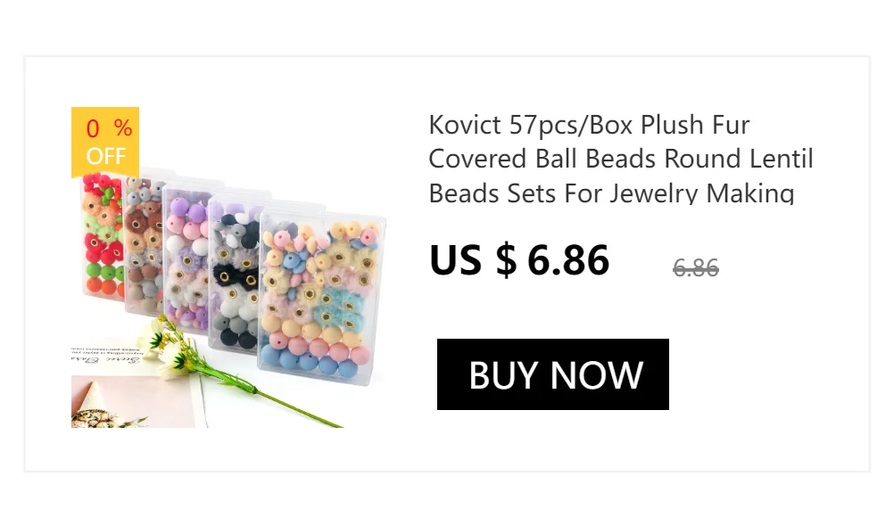 Kovict 9mm Round Silicone Beads 100/200/500/1000Pcs For Jewelry Making DIY Necklace Bracelet Earrings Etc Handmade Accessories