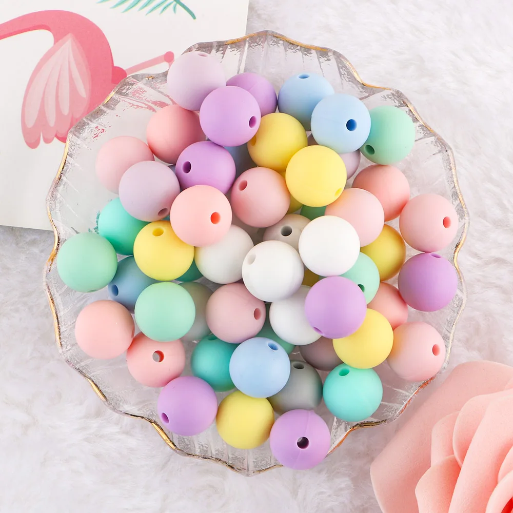 Kovict 9mm Round Silicone Beads 100/200/500/1000Pcs For Jewelry Making DIY Necklace Bracelet Earrings Etc Handmade Accessories
