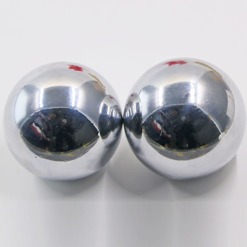 2Pcs Hand Massage Ball Stress Relaxation Chinese Health Care for Chromium Plated Silver Like solid hollow Hand Fitness Iron Ball