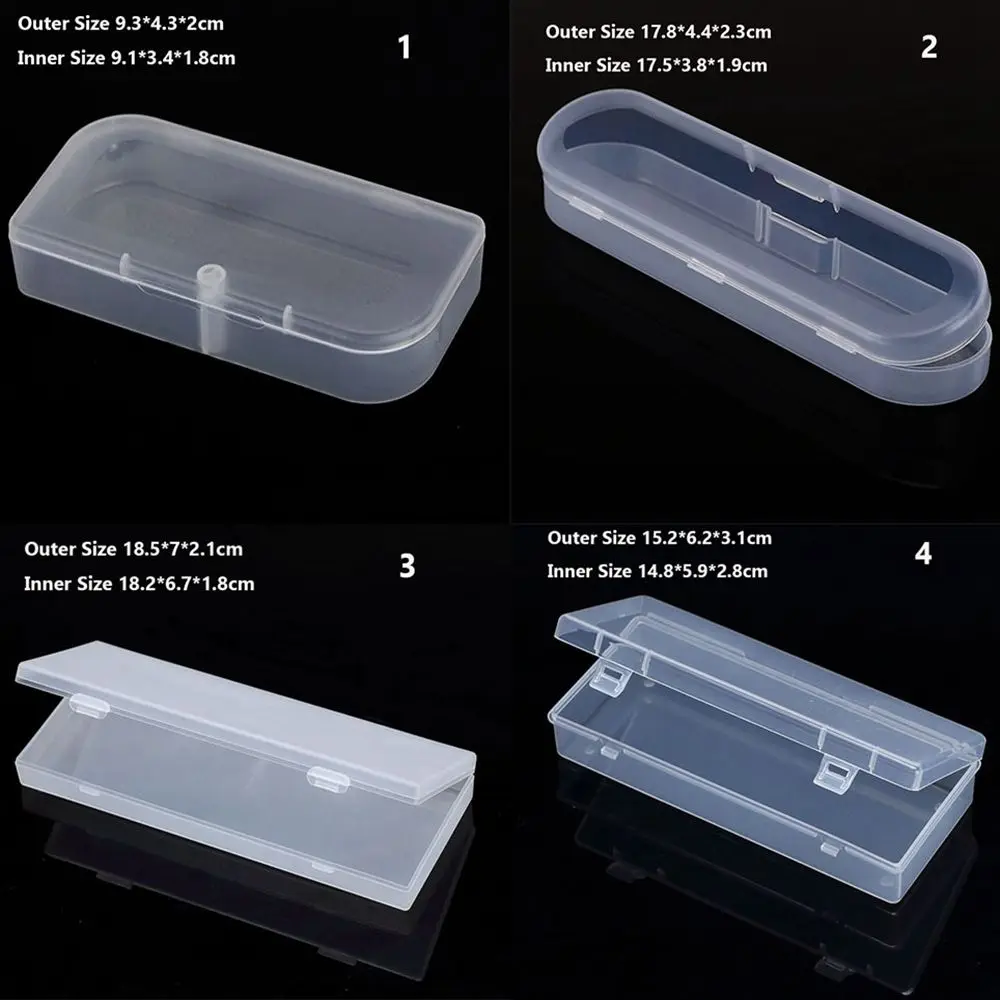 DiY Small Square Clear Plastic Storage Box For Jewelry Diamond Embroidery Craft Bead Pill Home Storage Accessories