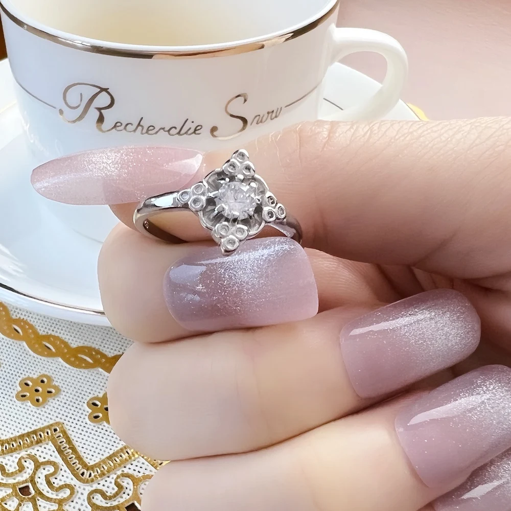 Ring Royalty White,Europe Style Fine Jewerly For Women,2022 Summer Brand New Magical Boho Gift In 925 Sterling Silver