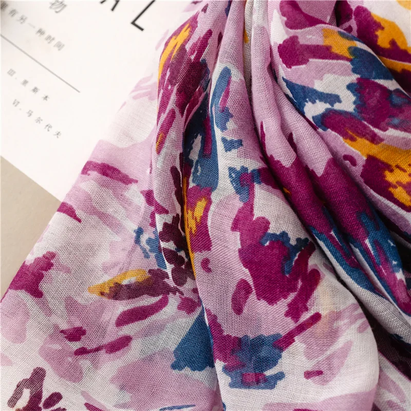 2025 Fashion Paisley Abstract Floral Tassel Viscose Shawl Scarf Lady High Quality Wrap Thin Pashmina Stole Muslim Hijab 180*90Cm