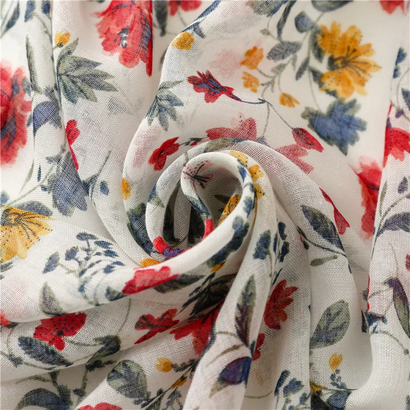 2025 Fashion Paisley Abstract Floral Tassel Viscose Shawl Scarf Lady High Quality Wrap Thin Pashmina Stole Muslim Hijab 180*90Cm