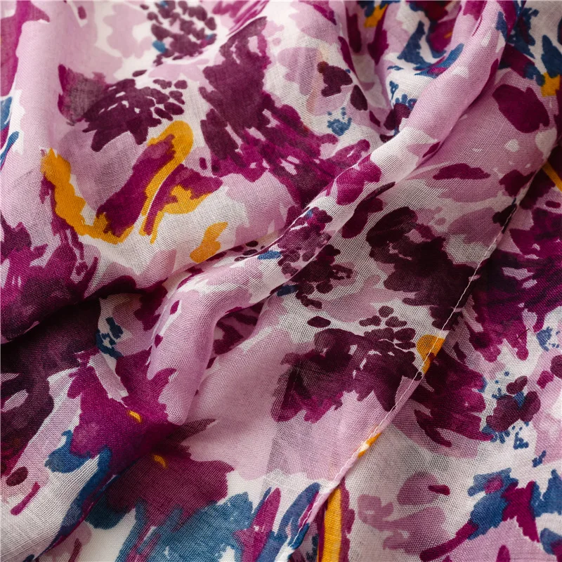2025 Fashion Paisley Abstract Floral Tassel Viscose Shawl Scarf Lady High Quality Wrap Thin Pashmina Stole Muslim Hijab 180*90Cm