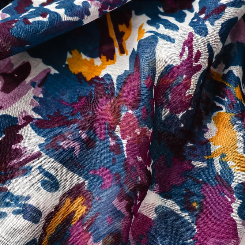 2025 Fashion Paisley Abstract Floral Tassel Viscose Shawl Scarf Lady High Quality Wrap Thin Pashmina Stole Muslim Hijab 180*90Cm