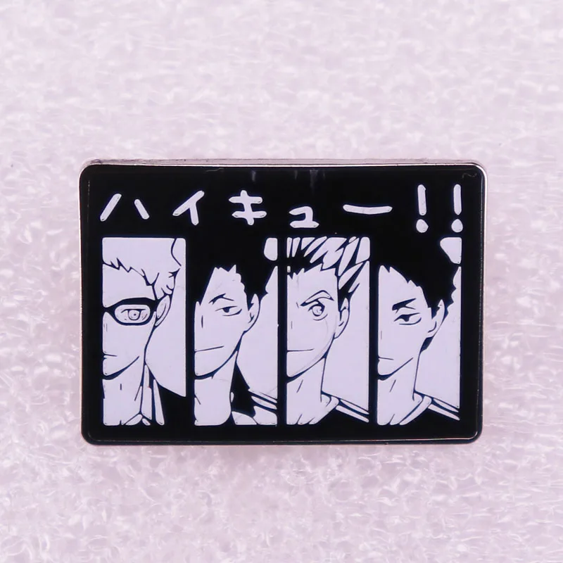 Volley Ball Boys Anime Lapel Badge Jewelry Accessories For Fans Friends