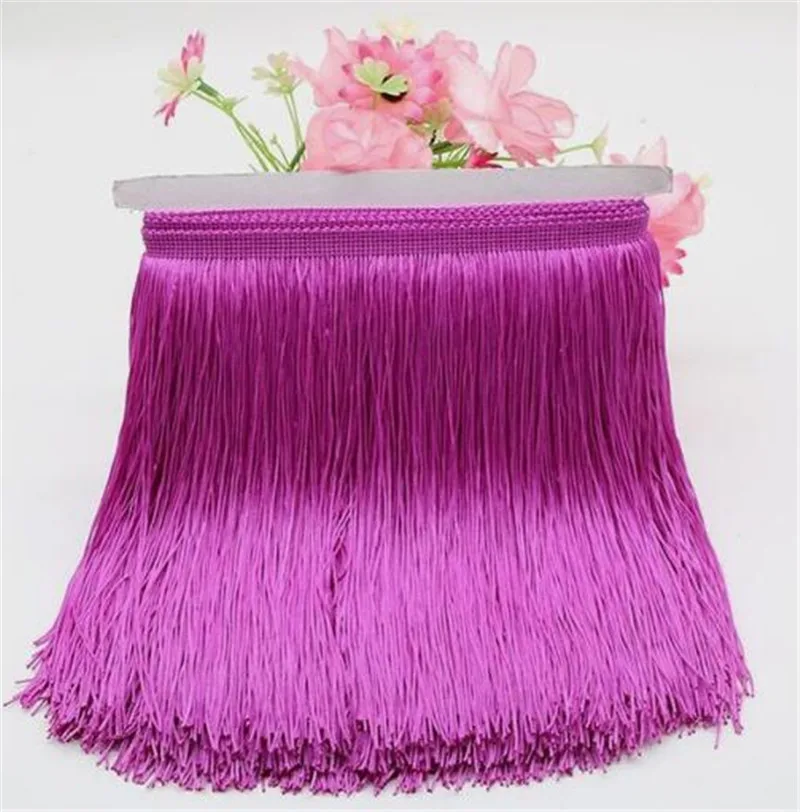 10/15/20/30cm Yard Lace Trim Tassel Fringe DIY Latin Dress Stage Clothes Accessories Decorative Tassels for Curtains Lace