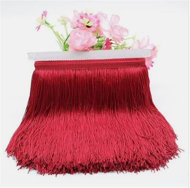 10/15/20/30cm Yard Lace Trim Tassel Fringe DIY Latin Dress Stage Clothes Accessories Decorative Tassels for Curtains Lace