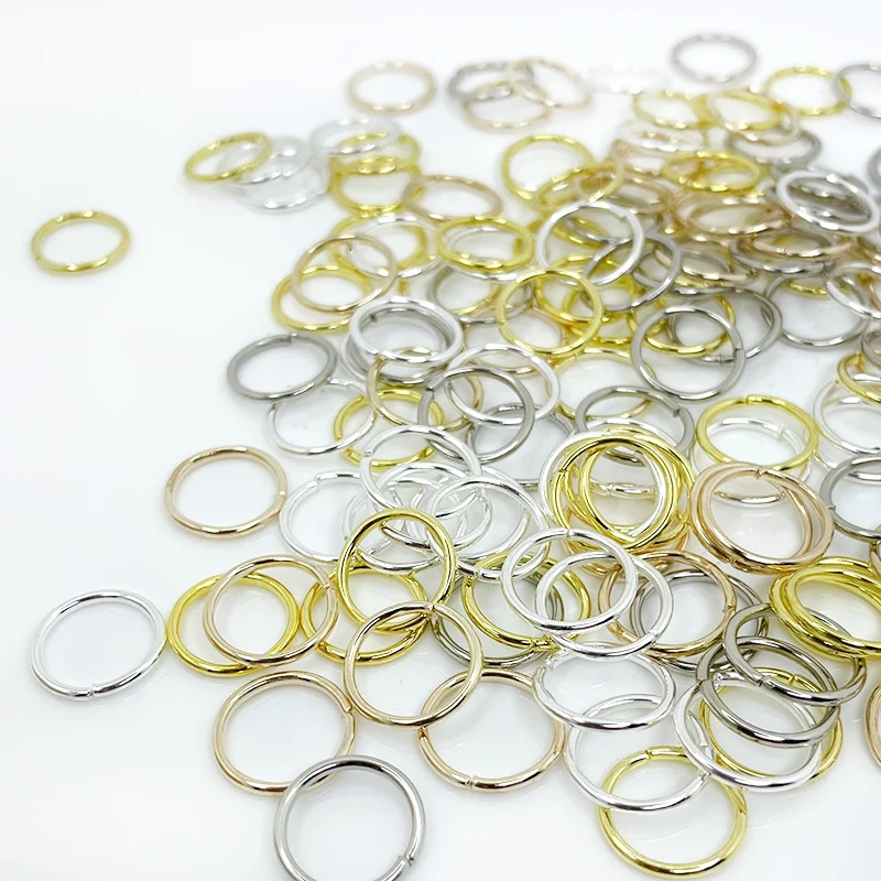 10mm 50Pcs Gold Silver Mix Color Hair Rings Dreadlock Beads Cuffs Opening Rings For Hair Accessories Styling Braider For Kids