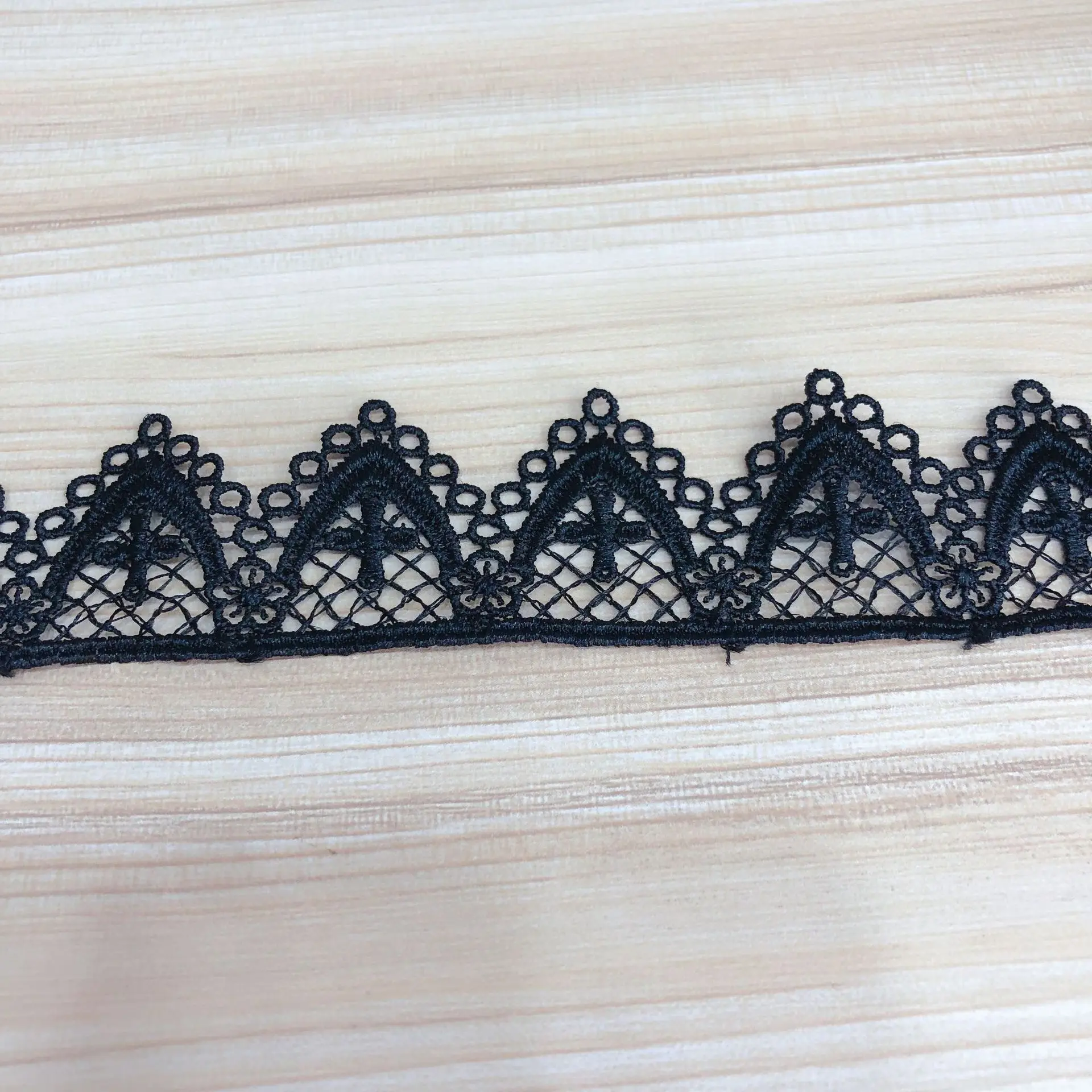 Unilateral Flower Cross Lolita Skirt Wedding Accessories Embroidered Lace Fabric Sewing Garment DIY Crafts Sewing Ribbons