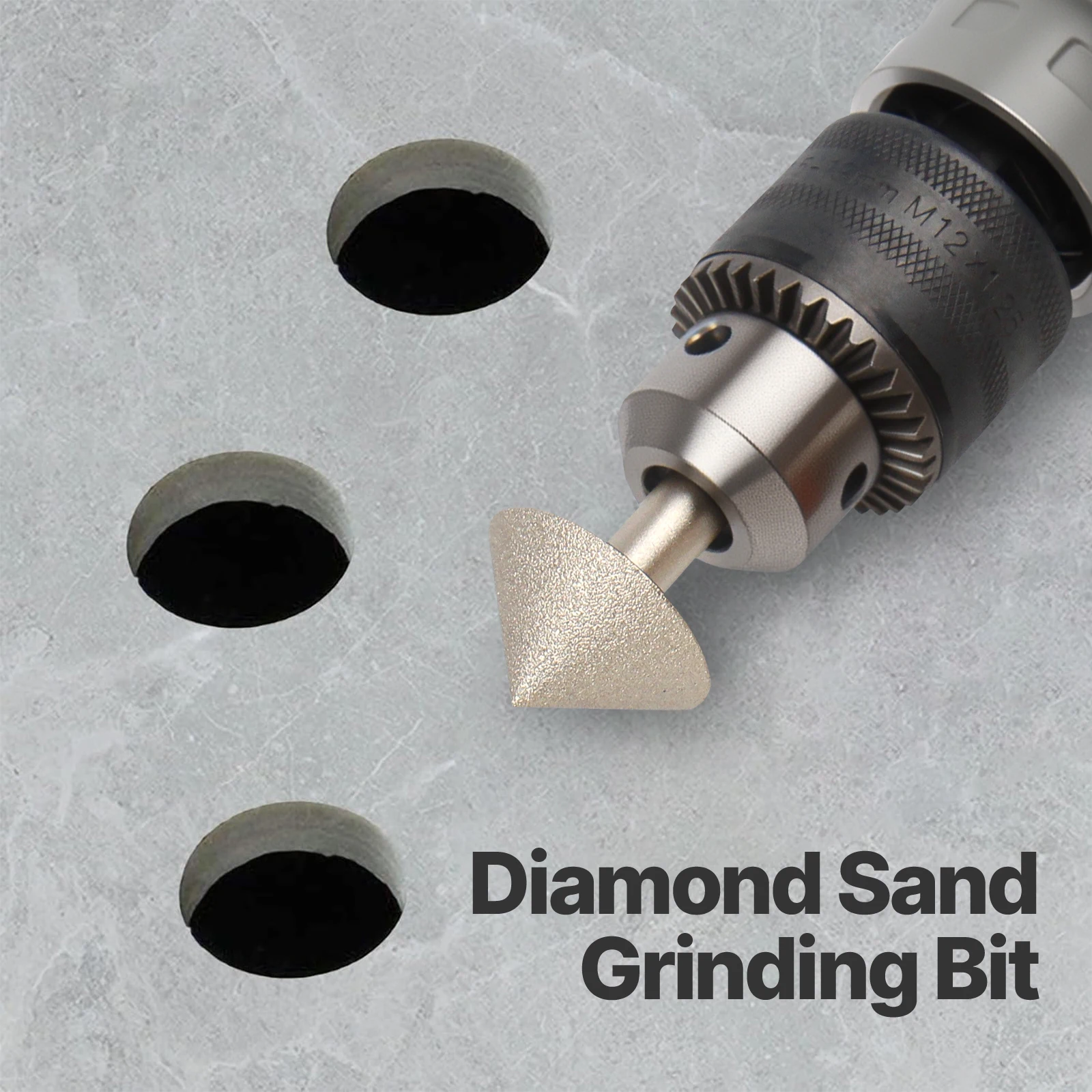 Versery 20-60mm 90 Degree Vacuum Brazed Diamond Countersink Chamfering Tool Drill Bit for Tile Marble Granite Quartz Stone