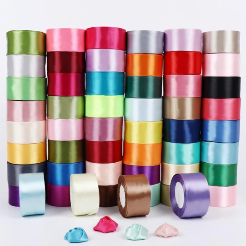 22meters 6mm 10mm 15mm 20mm 25mm 40mm 50mm Silk Satin Ribbons for Crafts Bow Handmade Gift Wrap Party Wedding Decorative