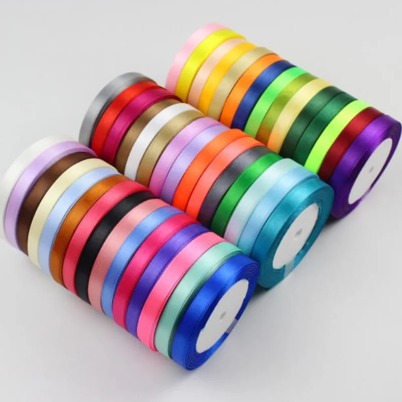 22meters 6mm 10mm 15mm 20mm 25mm 40mm 50mm Silk Satin Ribbons for Crafts Bow Handmade Gift Wrap Party Wedding Decorative