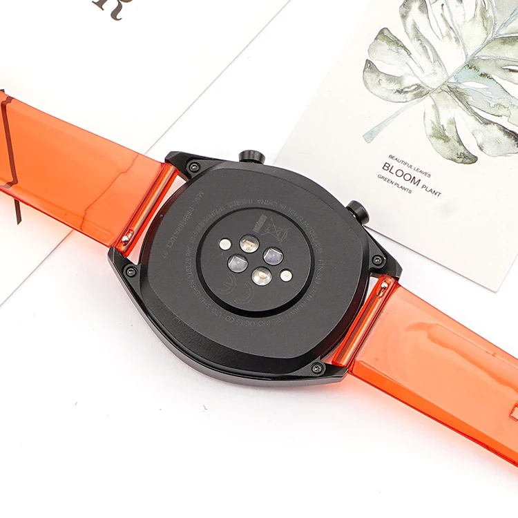 20mm 22mm Transparent PVC Strap Colorful Men Women Replacement Band for Samsung Active2 40mm 44mm Huawei Watch GT 2 Amazfit GTS
