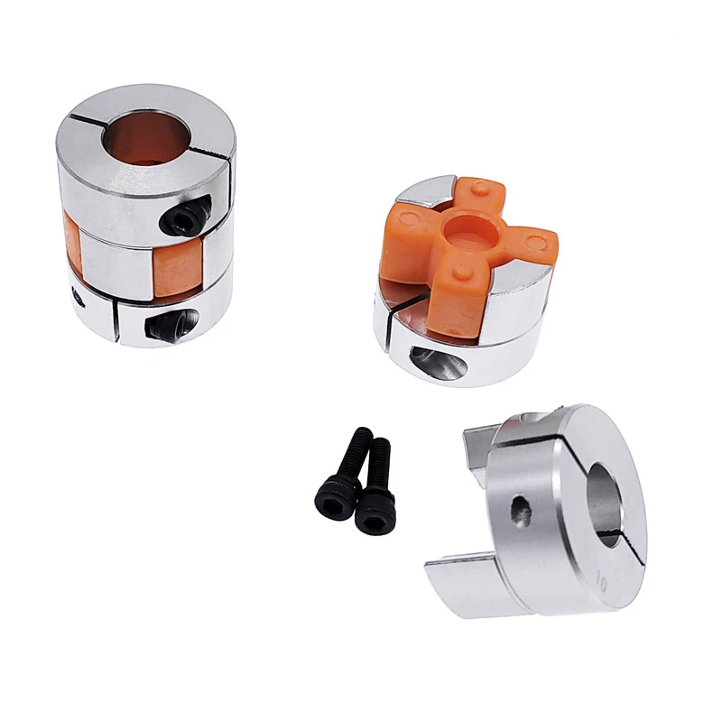 D25L30 6.35/8/9.5/10/12mm Plum Coupling Stepper Motor Shaft Coupler Flexible Jaw Spider Shaft Coupler