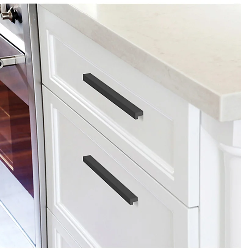 AOBITE Gold Wardrobe Dressers Cabinet Handles 500mm Aluminum Kitchen Cupboard Pulls Drawer Knobs Long Furniture Handle Hardware