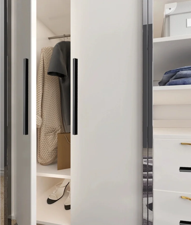 AOBITE Gold Wardrobe Dressers Cabinet Handles 500mm Aluminum Kitchen Cupboard Pulls Drawer Knobs Long Furniture Handle Hardware