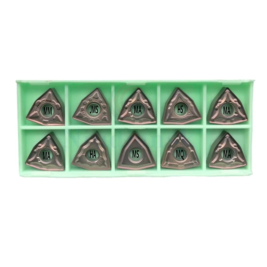 10pcs WNMG080404 WNMG080408 MQ MA MM HS MS HA JMS LF6118 Numerical Control Lathe External Turning Inserts Tools Cutting Inserts