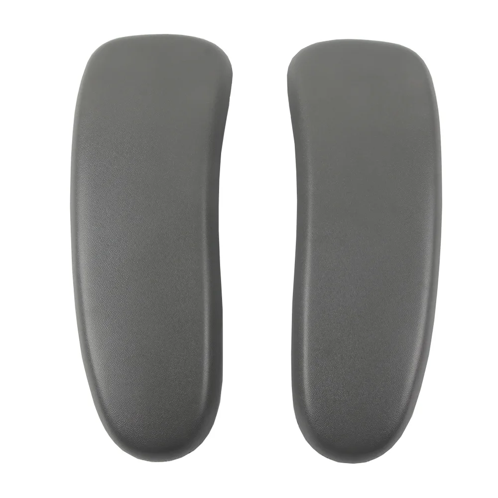 Vinyl Arm Pads Caps for Herman Miller Classic Aeron Office Home Chair Graphite/Black Smoke/Grey Color Fit Size A, B, C 1 Pair