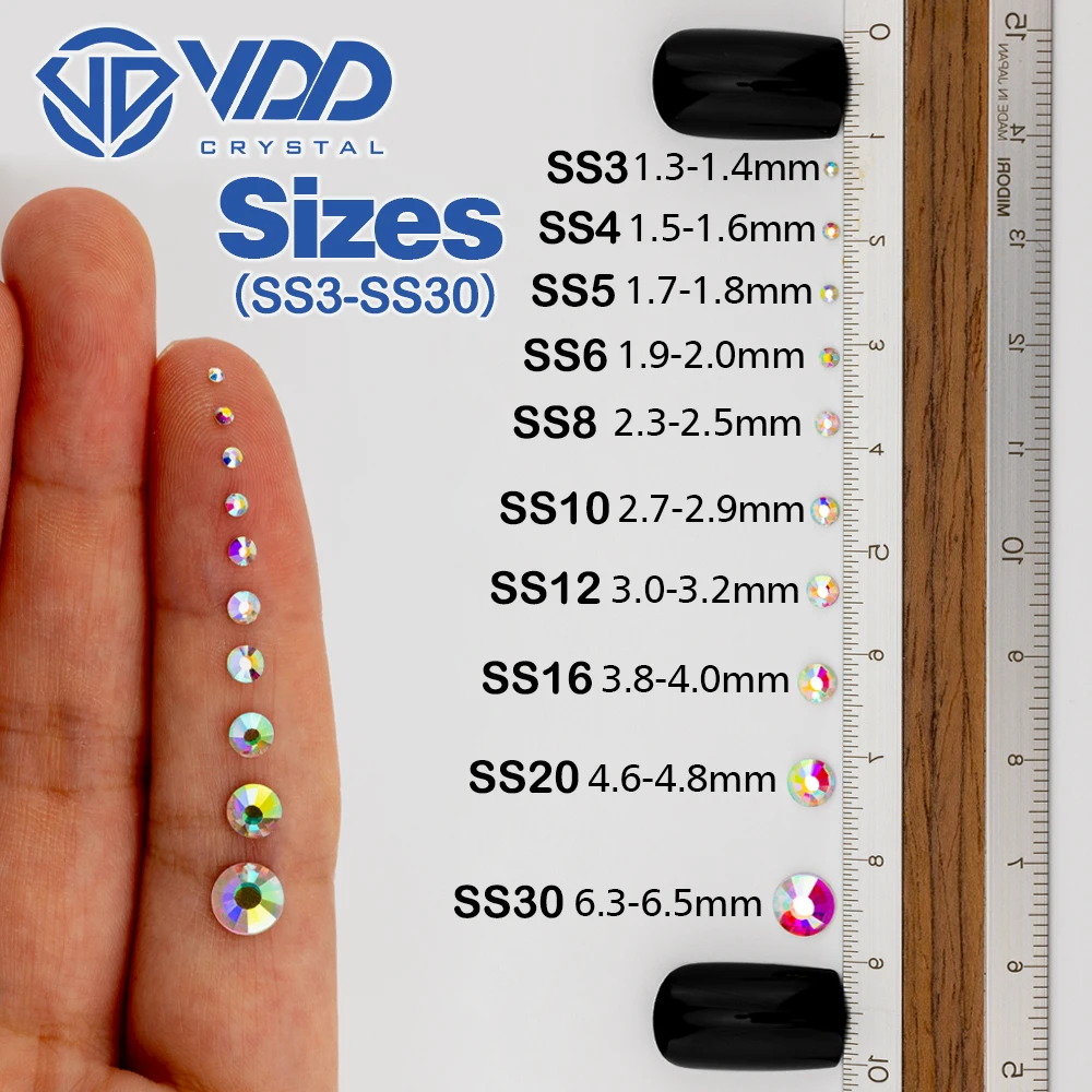 VDD 004 Jonquil Stones And Crystals Non-hotfix Rhinestones For Face Mountain Crystals And Decorations Nail
