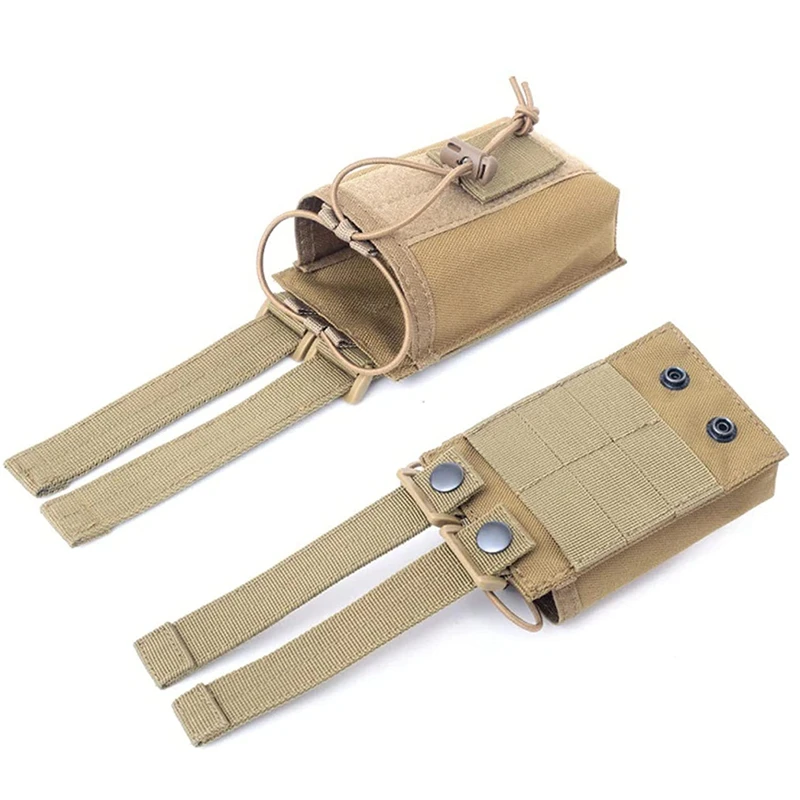 Tactical Radio Holder Molle Radio Pouch Case Heavy Duty Radios Holster Bag for Two Ways Walkie Talkies Baofeng Hunting Equipment