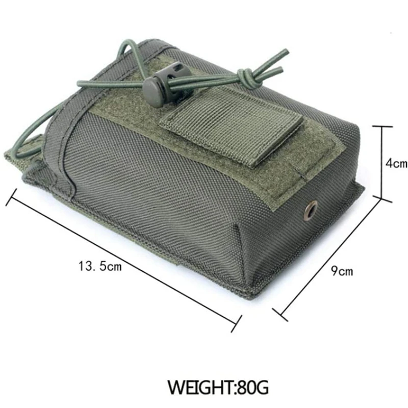 Tactical Radio Holder Molle Radio Pouch Case Heavy Duty Radios Holster Bag for Two Ways Walkie Talkies Baofeng Hunting Equipment