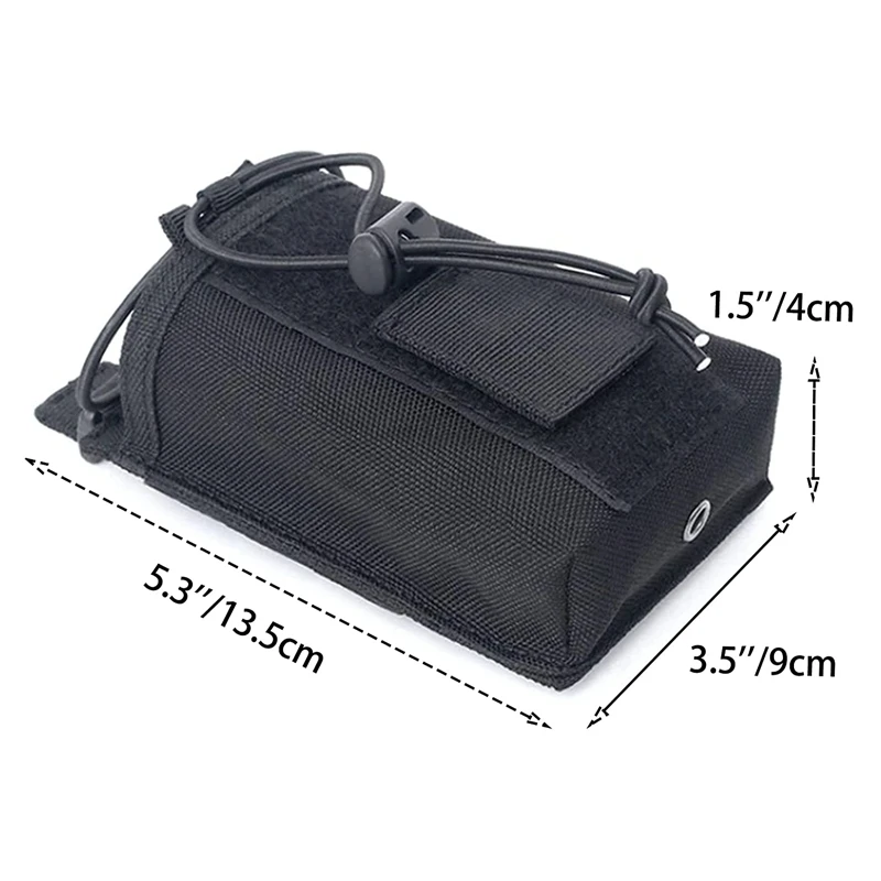 Tactical Radio Holder Molle Radio Pouch Case Heavy Duty Radios Holster Bag for Two Ways Walkie Talkies Baofeng Hunting Equipment