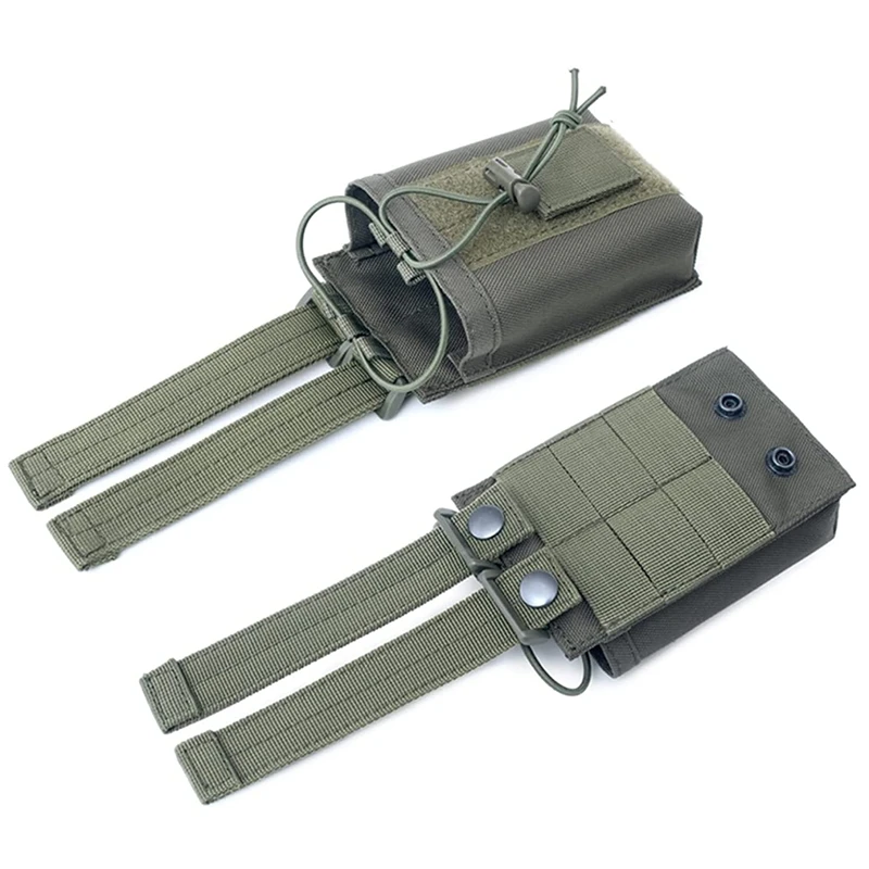 Tactical Radio Holder Molle Radio Pouch Case Heavy Duty Radios Holster Bag for Two Ways Walkie Talkies Baofeng Hunting Equipment