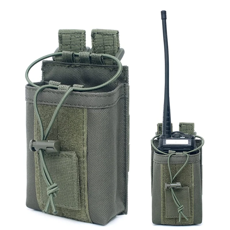 Tactical Radio Holder Molle Radio Pouch Case Heavy Duty Radios Holster Bag for Two Ways Walkie Talkies Baofeng Hunting Equipment