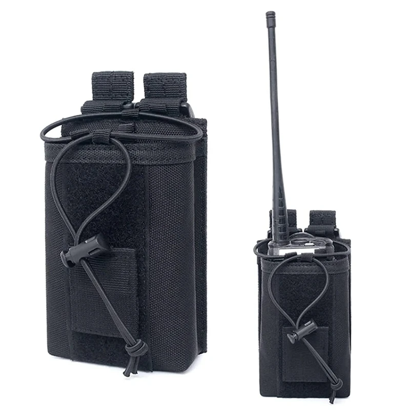 Tactical Radio Holder Molle Radio Pouch Case Heavy Duty Radios Holster Bag for Two Ways Walkie Talkies Baofeng Hunting Equipment