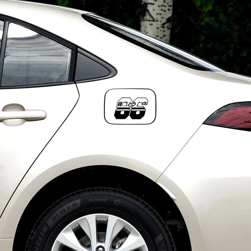 Car Stickers AE86 Initial D Racing Drift Reflective Decals For Window Windshield Fuel Tank Cap Bumper Trunk Auto Tuning Styling