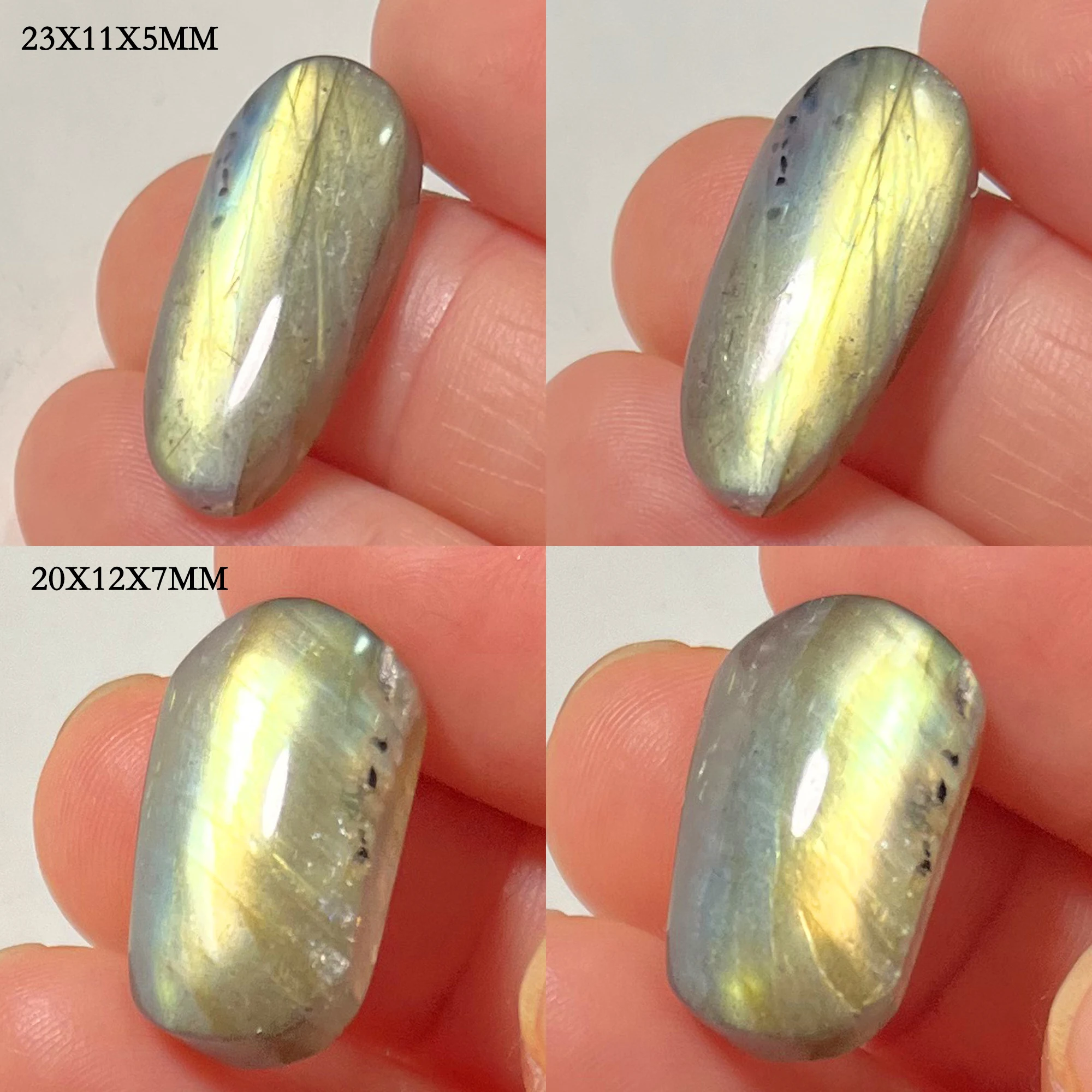 Wholesale Natural Stone Loose Beads Irregular Shape Bead Blue Purple Labradorite Cabochon 2-4Pcs/Lot