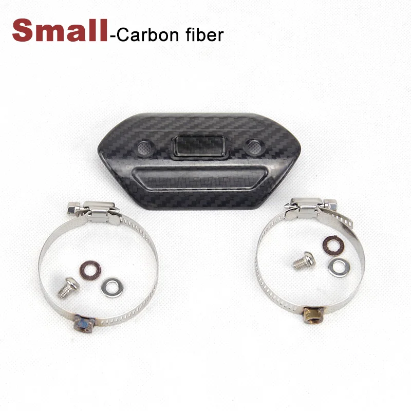 40-63mm Diameter Motorcycle Exhaust Muffler Carbon Fiber Protector Heat Shield Cover Guard Anti-scalding Cover For CB650F Z900