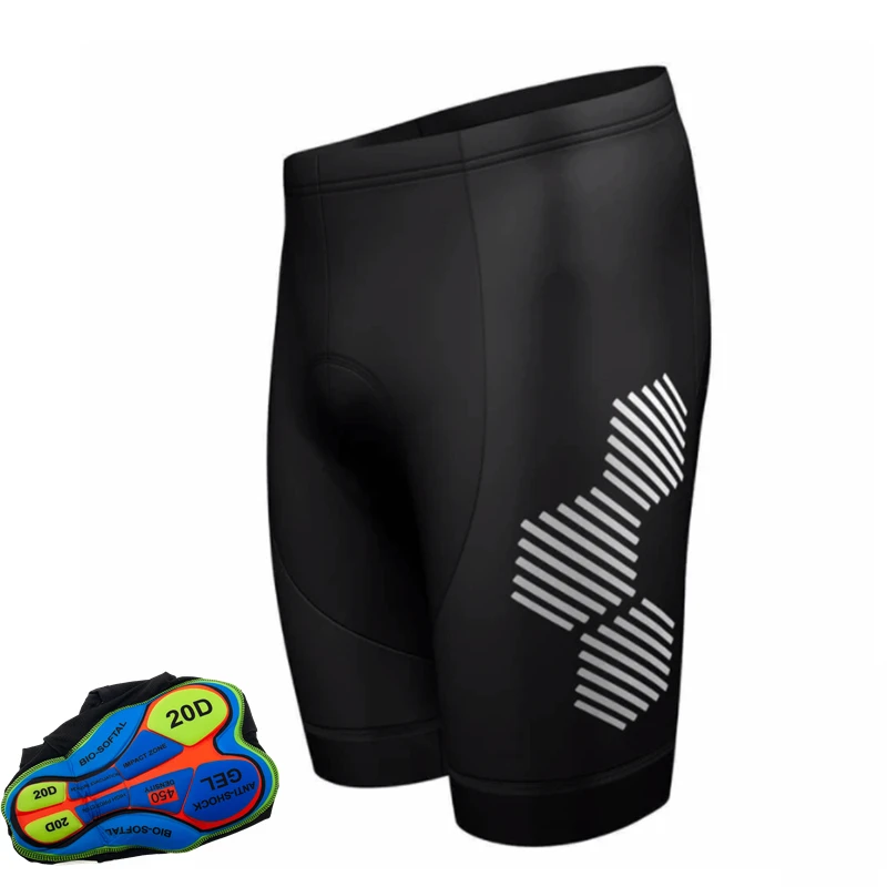 Gel 20D Padded Bike Short Size XXS-5XL High Quality Unisex Black cycling Shorts Comfortable Underwear Sponge Bike Short Pants