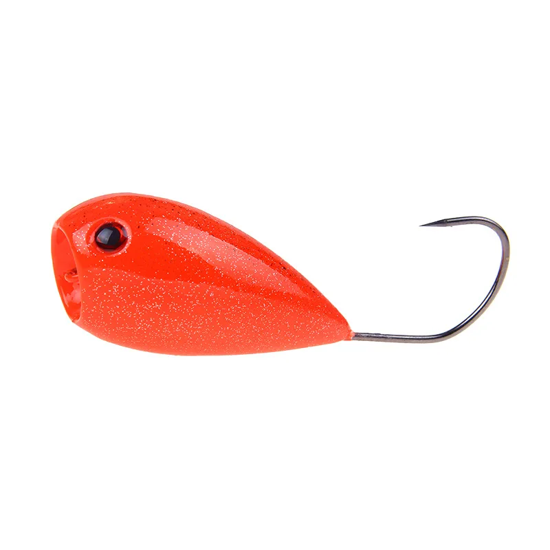 1Pcs/lot Big mouth 8cm 13g Popper Fishing Lure Crankbaits Artificial Baits Croatian EGG Floating Hard Bait with Single Hook