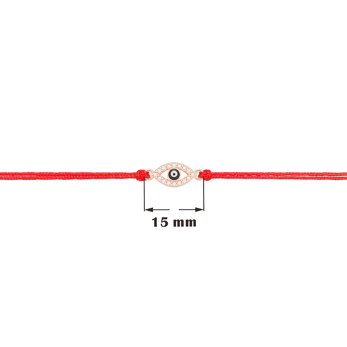 Cubic Zirconia 2021 New Fashion Rope Chain Hollow Out Turkish Evil Eye Women Charm Bracelet Adjustable Couple Bangle Party Gift