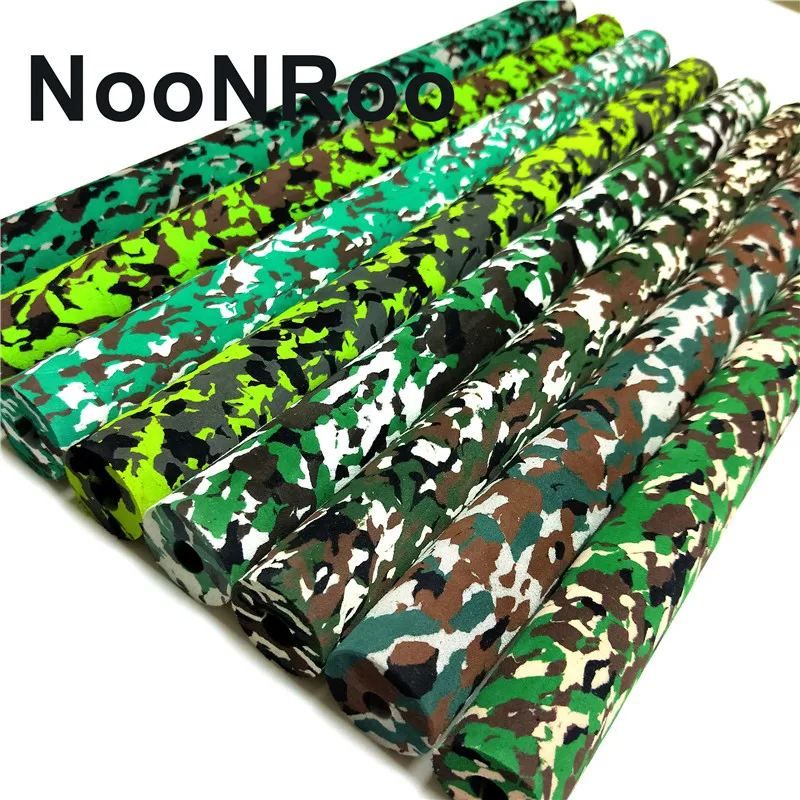 NooNRoo camo EVA grips straight camo Handle fishing rod DIY Repair Rod 1pcs free shipping
