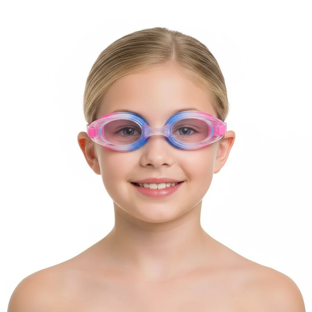 Kids Myopia Swimming Goggles for Boys Girls Ages 4-14 (Approximate) with Anti-fog Spray Swim Glasses Eyewear