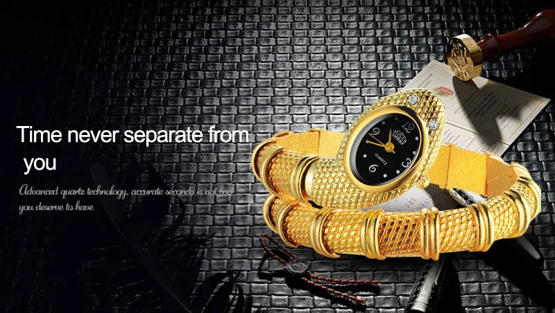 Women's Snake Watch Luxury Gold Women's Watches Quartz Bracelet Fashion Ladies Watches Clock reloj mujer montre femme relogio