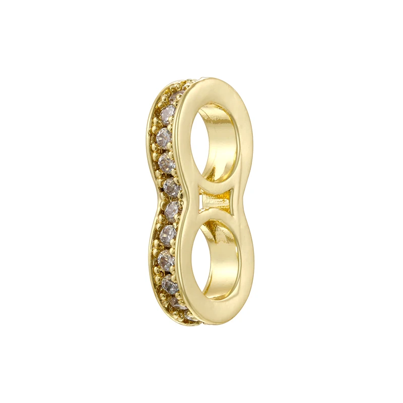 ZHUKOU NEW gold color round hooks for women DIY handmade necklace Jewelry hooks accessories supplies wholesale VK129