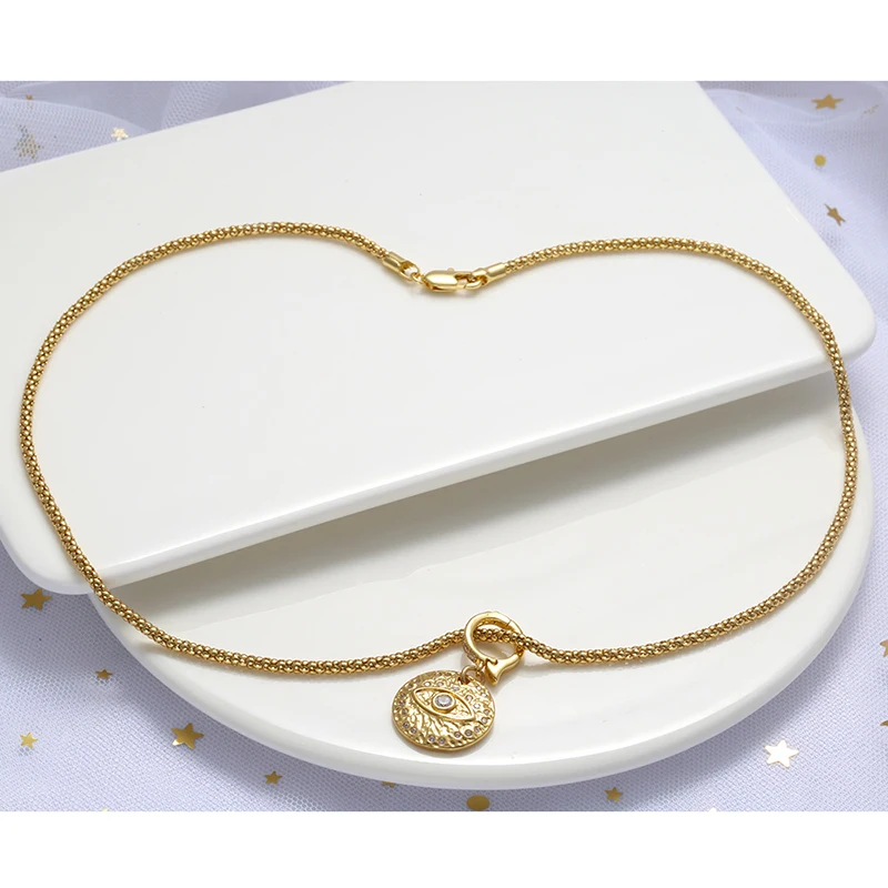 ZHUKOU NEW gold color round hooks for women DIY handmade necklace Jewelry hooks accessories supplies wholesale VK129