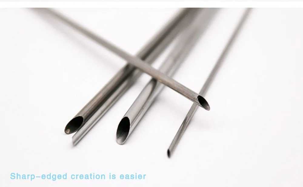 6pcs Stainless Steel Pottery Puncher Sculpture Modeling Full-circle Perforated Purple Sand Pot Making Tool Polymer Clay Tool